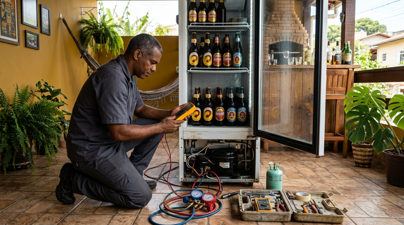 Manutenção da placa eletrônica de cervejeira em Betim‑MG